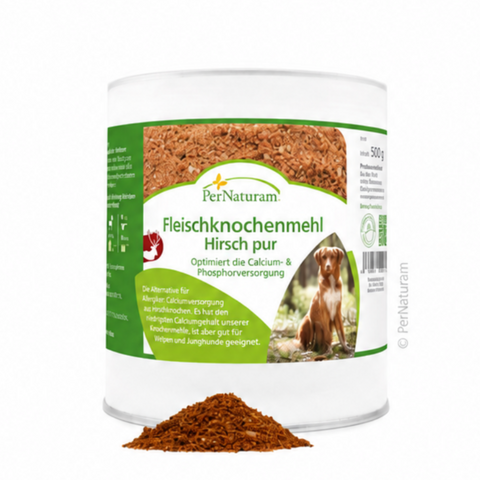 Fleischknochenmehl Hirsch pur